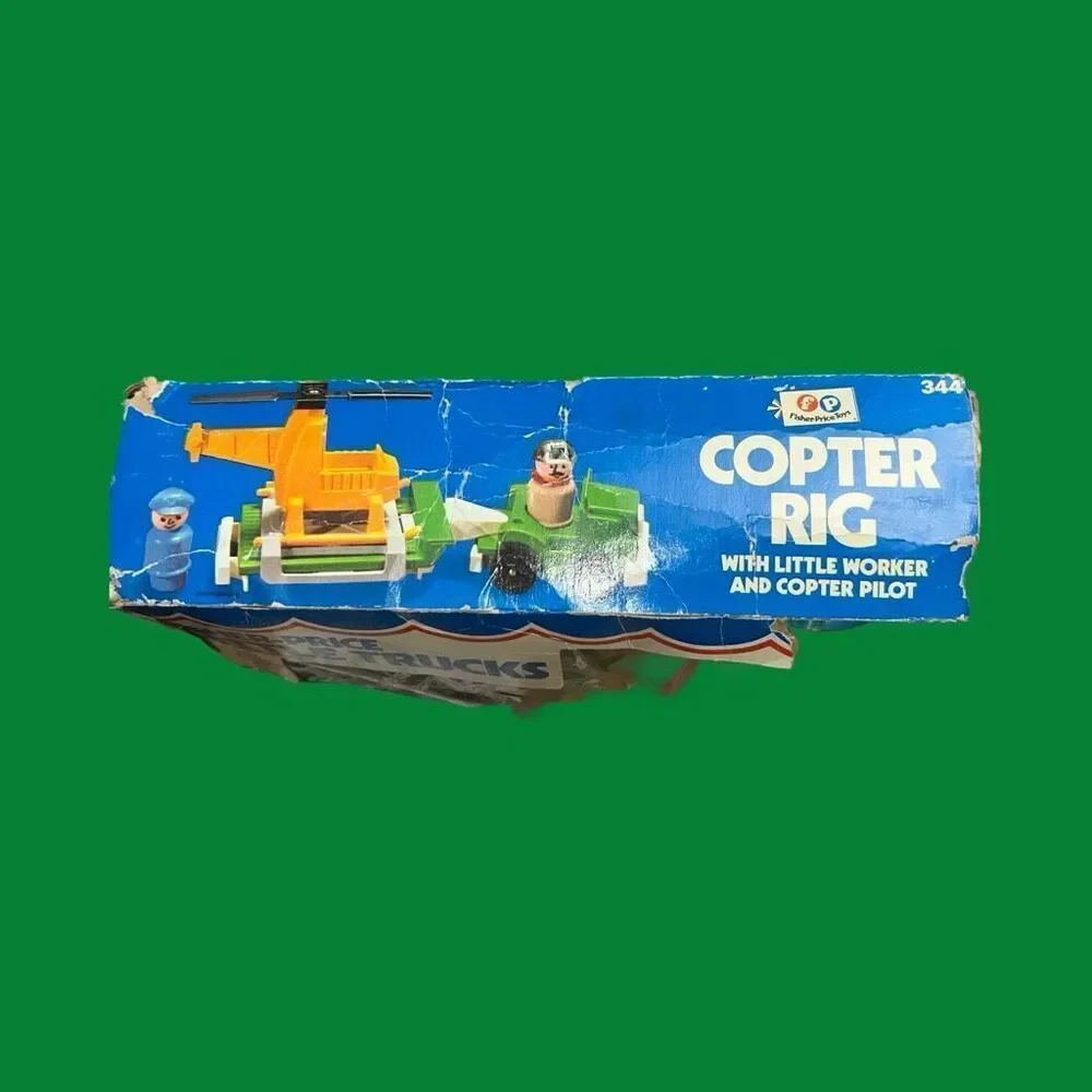 Vintage Fisher Price Little People - #344 Little Trucks 
